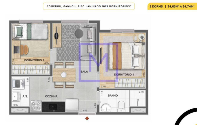 Imagem Apartamento com 2 Quartos à Venda, 40 m² em Mooca - São Paulo Imagem Apartamento com 2 Quartos à Venda, 40 m² em Mooca - São Paulo