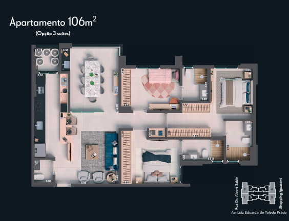 Imagem Imóvel com 3 Quartos à Venda, 106 m² em Vila Do Golf - Ribeirão Preto