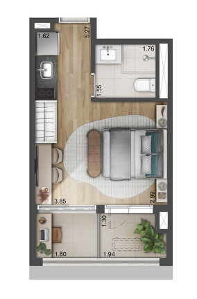 Imagem Imóvel com 1 Quarto à Venda, 27 m² em Perdizes - São Paulo Imagem Imóvel com 1 Quarto à Venda, 27 m² em Perdizes - São Paulo