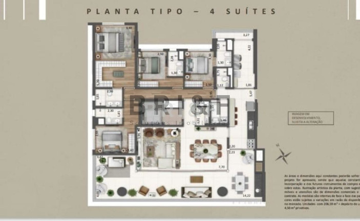 Imagem Apartamento com 4 Quartos à Venda, 225 m² em Brooklin - São Paulo