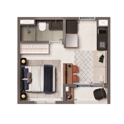 Imagem Apartamento com 1 Quarto à Venda, 24 m² em Vila Clementino - São Paulo