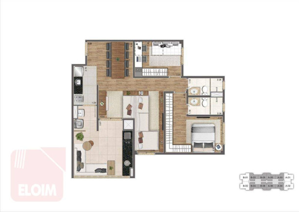 Imagem Apartamento com 3 Quartos à Venda, 83 m² em Barra Funda - São Paulo