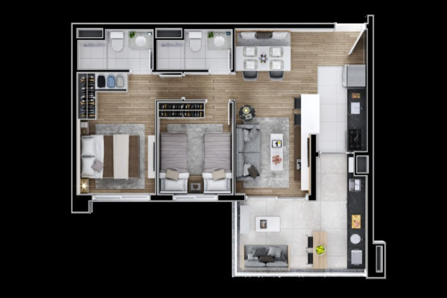 Imagem Apartamento com 2 Quartos à Venda, 64 m² em Paraíso - São Paulo Imagem Apartamento com 2 Quartos à Venda, 64 m² em Paraíso - São Paulo