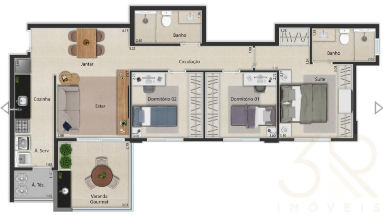 Imagem Apartamento com 3 Quartos à Venda, 91 m² em Alto Da Boa Vista - Ribeirão Preto Imagem Apartamento com 3 Quartos à Venda, 91 m² em Alto Da Boa Vista - Ribeirão Preto