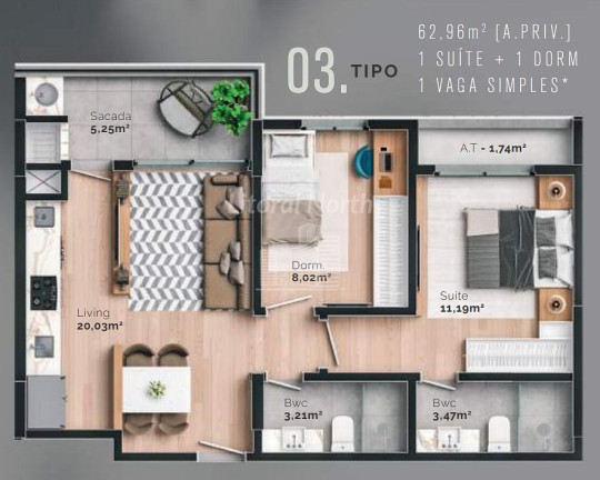 Imagem Apartamento com 2 Quartos à Venda, 66 m² em São Judas - Itajaí Imagem Apartamento com 2 Quartos à Venda, 66 m² em São Judas - Itajaí