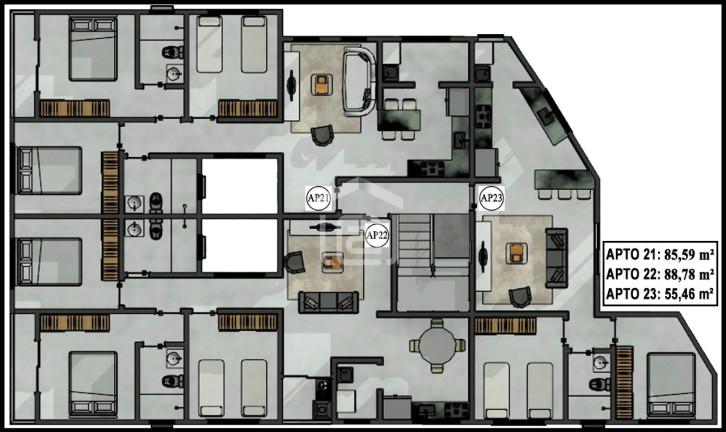 Imagem Imóvel com 3 Quartos à Venda, 85 m² em Jardim Quisisana - Poços De Caldas