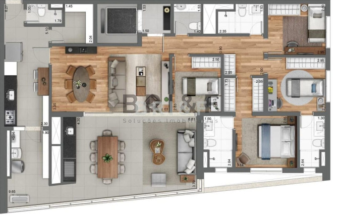 Imagem Apartamento com 3 Quartos à Venda, 158 m² em Brooklin - São Paulo