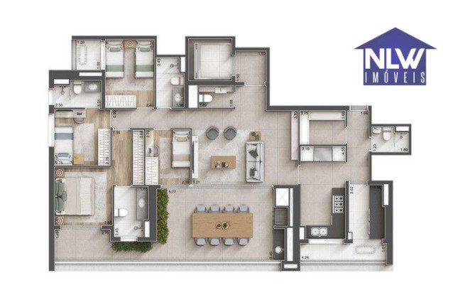 Imagem Apartamento com 4 Quartos à Venda, 157 m² em Mooca - São Paulo