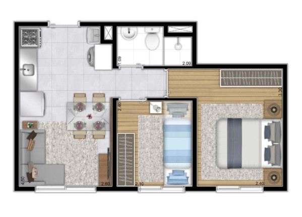 Imagem Imóvel com 2 Quartos à Venda, 32 m² em Barra Funda - São Paulo