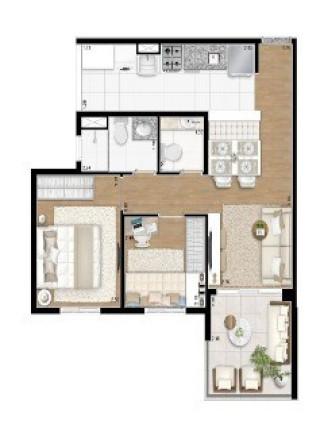 Imagem Apartamento com 2 Quartos à Venda, 53 m² em Ipiranga - São Paulo Imagem Apartamento com 2 Quartos à Venda, 53 m² em Ipiranga - São Paulo