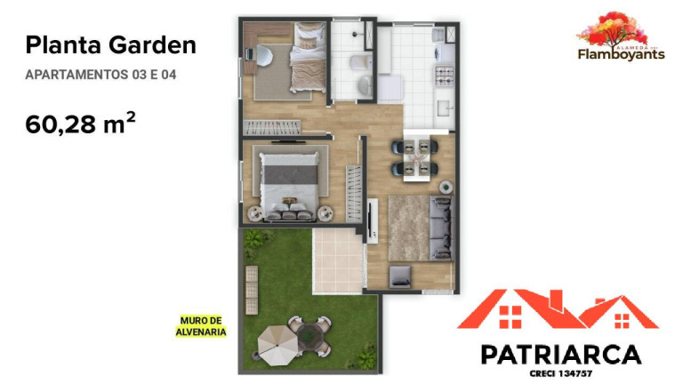 Imagem Apartamento com 2 Quartos à Venda, 46 m² em Jardim Shangai - Campinas