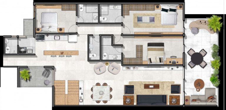 Imagem Cobertura com 1 Quarto à Venda, 17.480 m² em Barra Da Tijuca - Rio De Janeiro