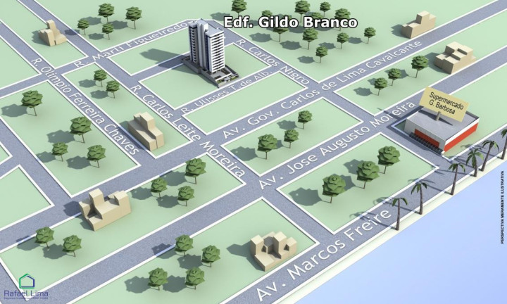 Apartamento com 3 Quartos à Venda, 63 m² em Casa Caiada - Olinda