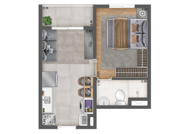Imagem Apartamento com 1 Quarto à Venda, 27 m² em Penha De França - São Paulo