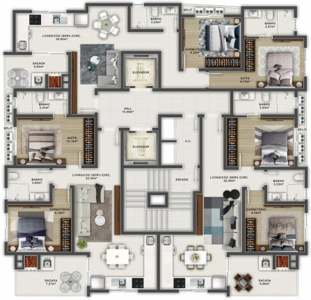 Imagem Apartamento com 2 Quartos à Venda, 63 m² em Morretes - Itapema Imagem Apartamento com 2 Quartos à Venda, 63 m² em Morretes - Itapema
