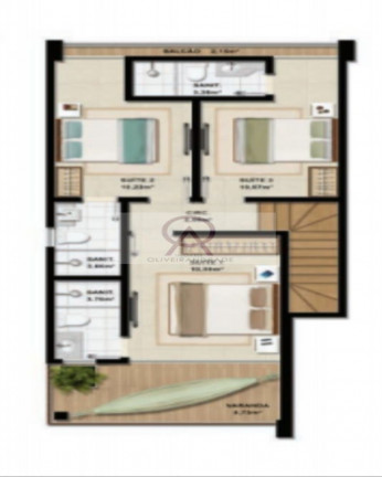 Imagem Imóvel com 3 Quartos à Venda, 115 m² em Itacimirim - Camaçari