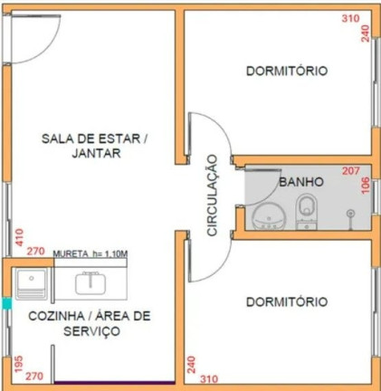 Imagem Apartamento com 2 Quartos à Venda, 40 m² em Jardim Santo Antônio - Almirante Tamandare Imagem Apartamento com 2 Quartos à Venda, 40 m² em Jardim Santo Antônio - Almirante Tamandare