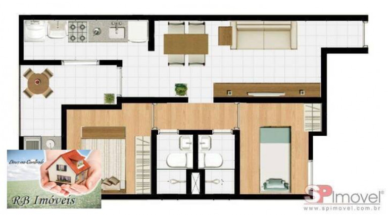 Apartamento com 2 Quartos à Venda, 50 m² em Campestre - Santo André