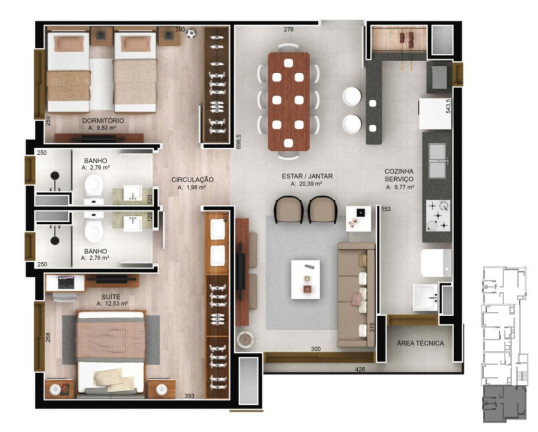 Imagem Imóvel com 2 Quartos à Venda, 83 m² em Jardim Botânico - Porto Alegre Imagem Imóvel com 2 Quartos à Venda, 83 m² em Jardim Botânico - Porto Alegre
