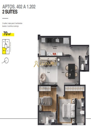 Imagem Imóvel com 2 Quartos à Venda, 56 m² em Lourdes - Belo Horizonte