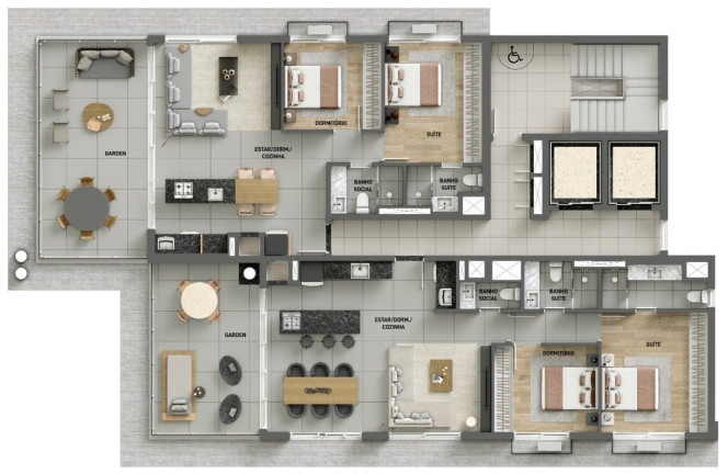Imagem Imóvel com 1 Quarto à Venda, 44 m² em Petrópolis - Porto Alegre