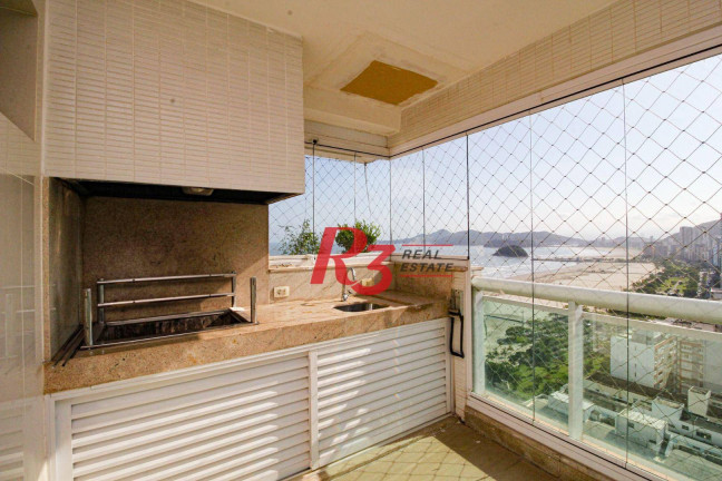 Apartamento com 4 Quartos para Alugar, 360 m² em Gonzaga - Santos