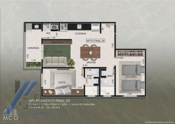 Imagem Apartamento com 2 Quartos à Venda, 63 m² em Centro - Ubatuba