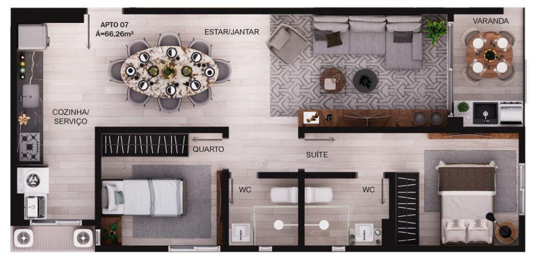 Imagem Apartamento com 2 Quartos à Venda, 70 m² em Poço - Cabedelo Imagem Apartamento com 2 Quartos à Venda, 70 m² em Poço - Cabedelo