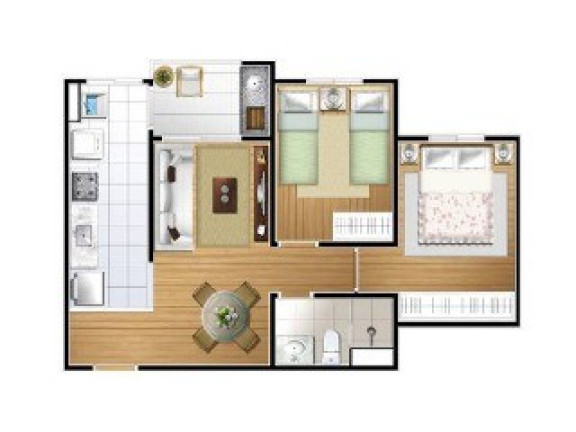 Imagem Apartamento com 2 Quartos à Venda, 49 m² em Vila Pires - Santo André Imagem Apartamento com 2 Quartos à Venda, 49 m² em Vila Pires - Santo André