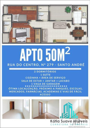 Imagem Apartamento com 2 Quartos à Venda, 55 m² em Vila Camilópolis - Santo André Imagem Apartamento com 2 Quartos à Venda, 55 m² em Vila Camilópolis - Santo André