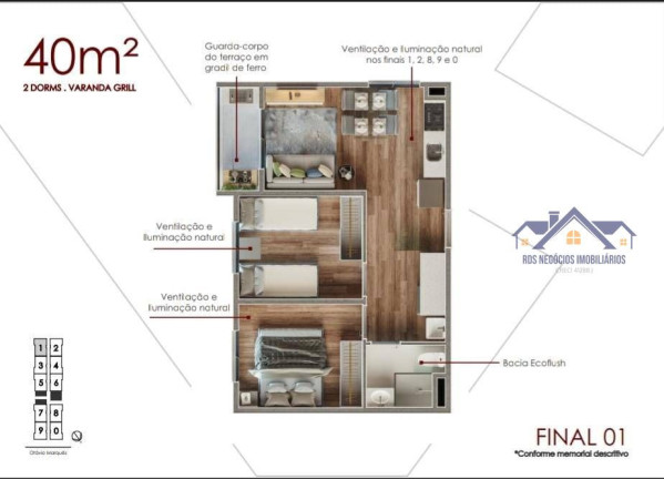 Imagem Apartamento com 2 Quartos à Venda, 40 m² em Vila Eldízia - Santo André
