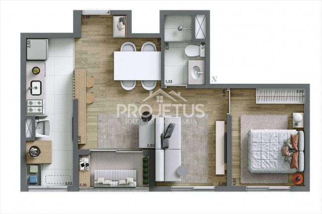 Imagem Apartamento com 2 Quartos à Venda, 46 m² em Vila Constança - São Paulo