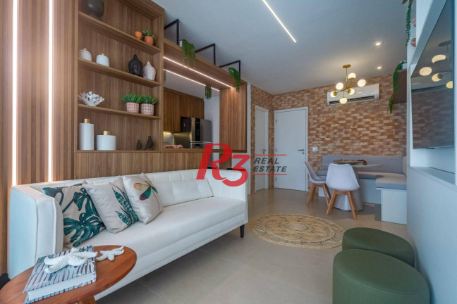 Imagem Apartamento com 1 Quarto à Venda, 57 m² em Gonzaga - Santos