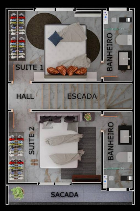 Imagem Casa com 2 Quartos à Venda, 90 m² em Maracanã - Praia Grande
