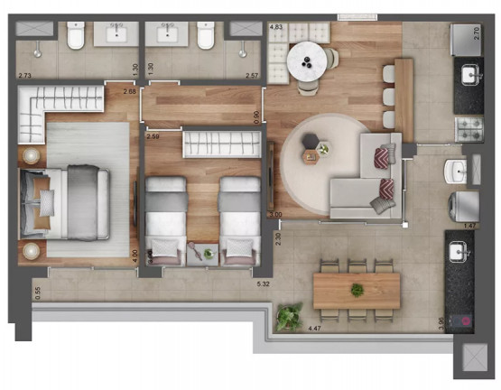 Imagem Apartamento com 2 Quartos à Venda, 71 m² em Pinheiros - São Paulo