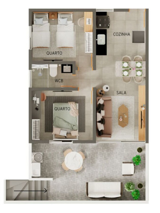 Imagem Apartamento com 2 Quartos à Venda, 51 m² em Bancários - João Pessoa