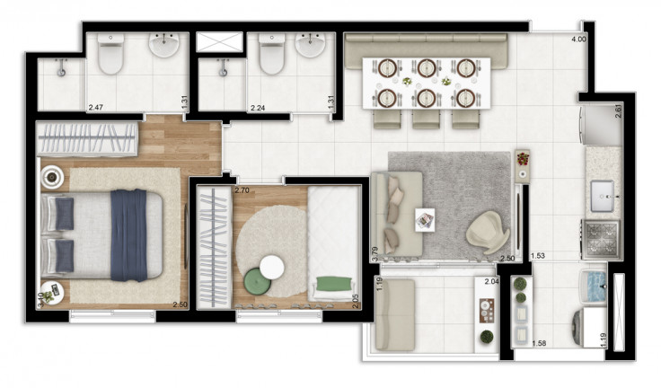 Imagem Apartamento com 2 Quartos à Venda, 50 m² em Tatuapé - São Paulo