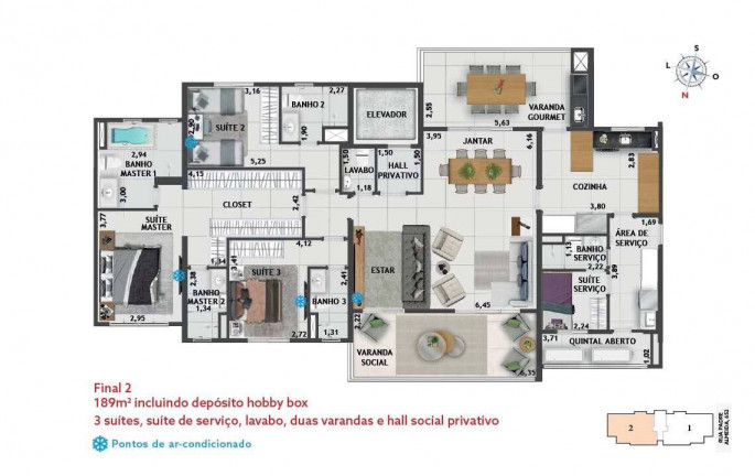Imagem Apartamento com 3 Quartos à Venda, 163 m² em Cambuí - Campinas