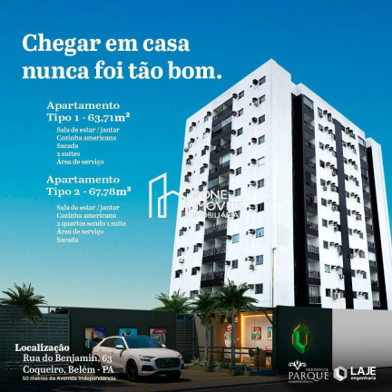 Imagem Apartamento com 2 Quartos à Venda, 63 m² em Cabanagem - Belém