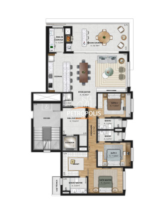 Imagem Apartamento com 3 Quartos à Venda, 170 m² em Panazzolo - Caxias Do Sul Imagem Apartamento com 3 Quartos à Venda, 170 m² em Panazzolo - Caxias Do Sul