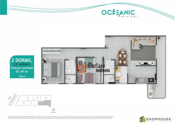 Imagem Apartamento com 2 Quartos à Venda, 67 m² em Maracanã - Praia Grande Imagem Apartamento com 2 Quartos à Venda, 67 m² em Maracanã - Praia Grande