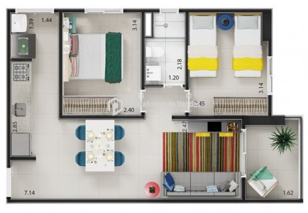 Imagem Imóvel com 2 Quartos à Venda, 52 m² em Jardim Avelino - São Paulo