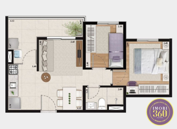 Imagem Apartamento com 2 Quartos à Venda, 45 m² em Parque Do Carmo - São Paulo Imagem Apartamento com 2 Quartos à Venda, 45 m² em Parque Do Carmo - São Paulo