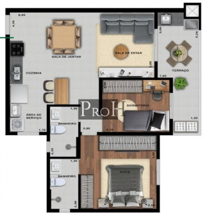 Imagem Apartamento com 2 Quartos à Venda, 69 m² em Parque Das Nações - Santo André Imagem Apartamento com 2 Quartos à Venda, 69 m² em Parque Das Nações - Santo André