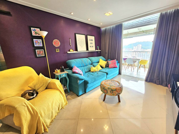 Imagem Apartamento com 3 Quartos à Venda, 111 m² em Encruzilhada - Santos