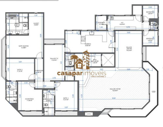 Apartamento com 4 Quartos para Alugar, 272 m² em Vila Mariana - São Paulo