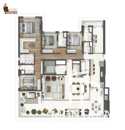 Imagem Apartamento com 4 Quartos à Venda, 211 m² em Campo Belo - São Paulo