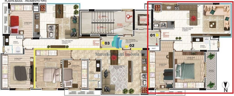 Imagem Apartamento com 2 Quartos à Venda, 66 m² em Borgo - Bento Gonçalves Imagem Apartamento com 2 Quartos à Venda, 66 m² em Borgo - Bento Gonçalves