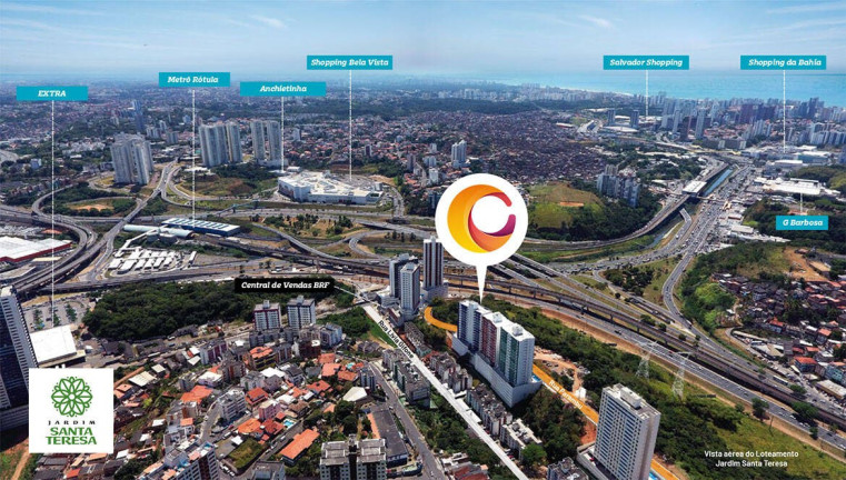 Imagem Apartamento com 2 Quartos à Venda, 57 m² em Jardim Santa Tereza - Salvador Imagem Apartamento com 2 Quartos à Venda, 57 m² em Jardim Santa Tereza - Salvador