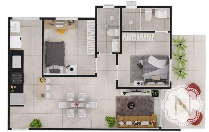 Imagem Apartamento com 2 Quartos à Venda, 60 m² em Centro - Itanhaém Imagem Apartamento com 2 Quartos à Venda, 60 m² em Centro - Itanhaém